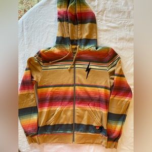 Aviator Nation Multicolor Striped Hoodie